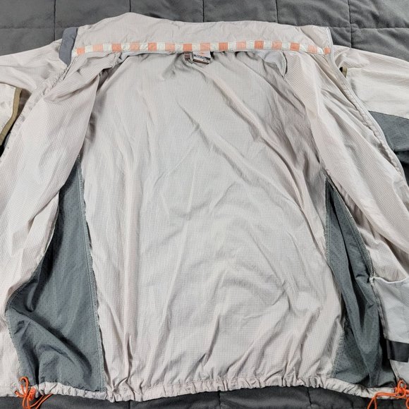 Merrell Adults XL Beige Full Zip Windbreaker Jacket Long Sleeve Lightweight - Picture 3 of 9